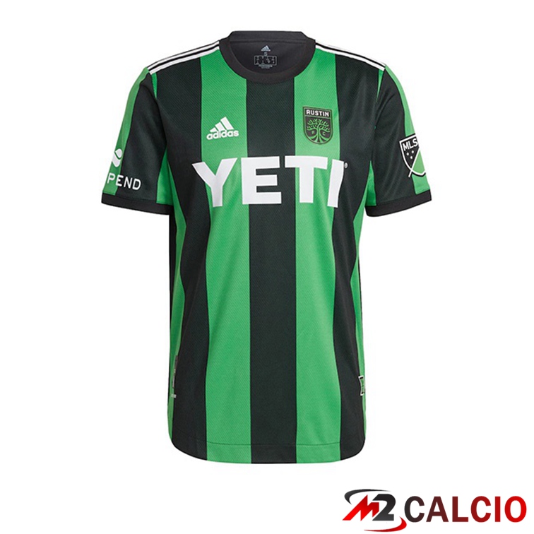 Maglia Calcio Austin FC Prima Verde Nero 2022