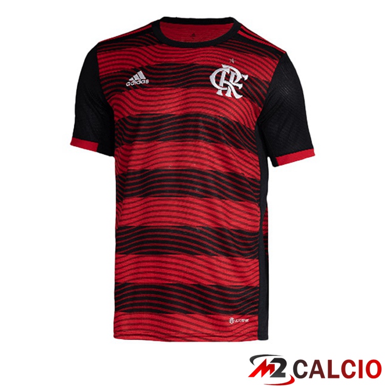 Maglia Calcio Flamengo Prima Rosso Nero 2022/2023