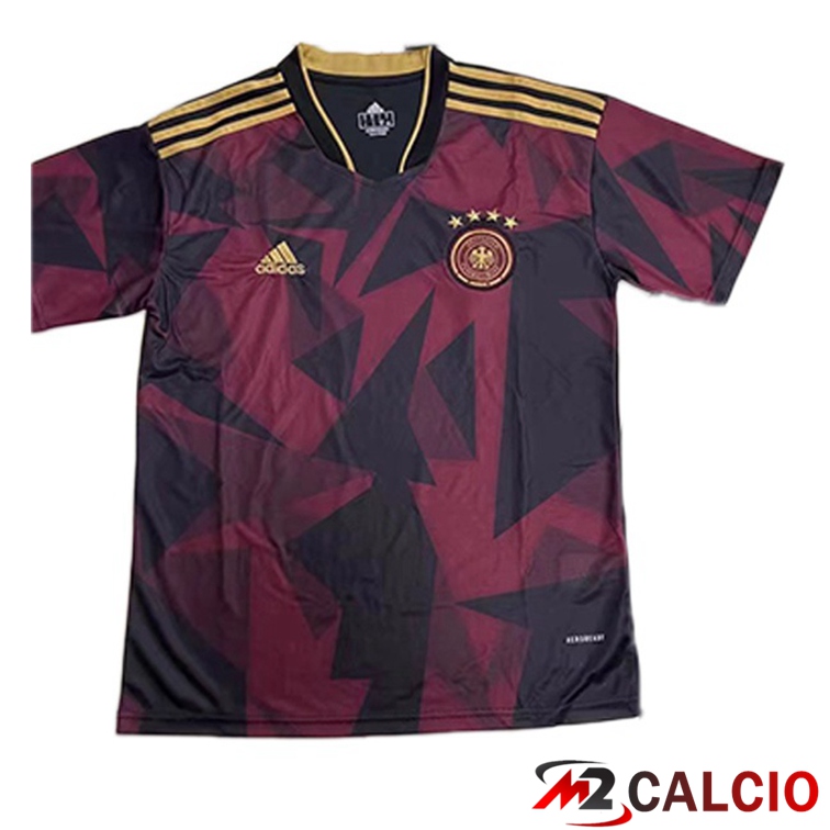 Maglie Calcio Nazionali Germania Seconda Porpora Versione Trapelata Coppa del Mondo 2022
