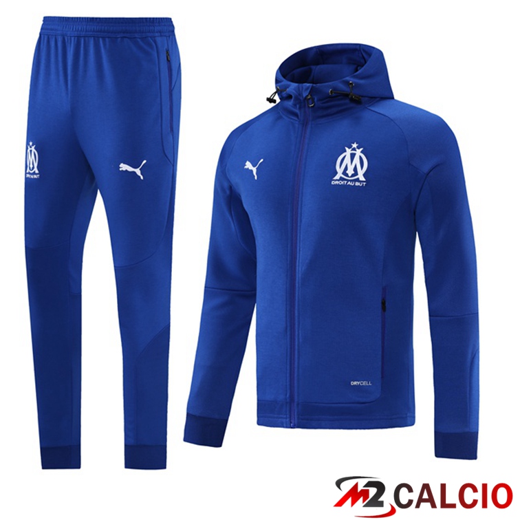 Giacca Con Cappuccio Marsiglia OM Blu 2021/2022