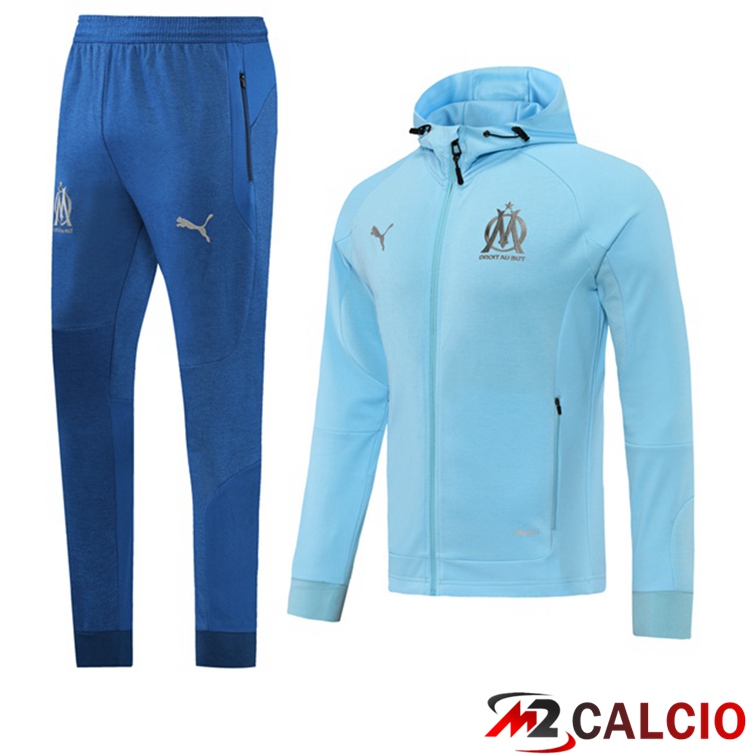 Giacca Con Cappuccio Marsiglia OM Blu 2021/2022