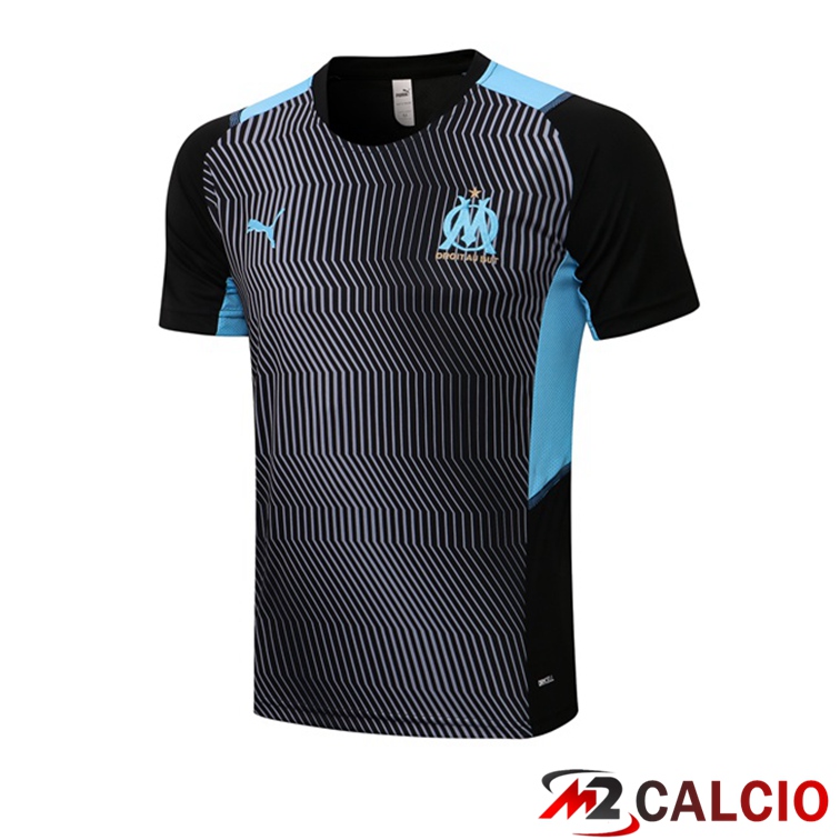 Tuta Maglie Allenamento Marsiglia OM Nero Blu 2021/2022