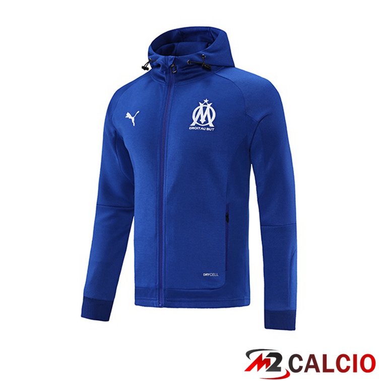 Giacca Con Cappuccio Marsiglia OM Blu 2021/2022