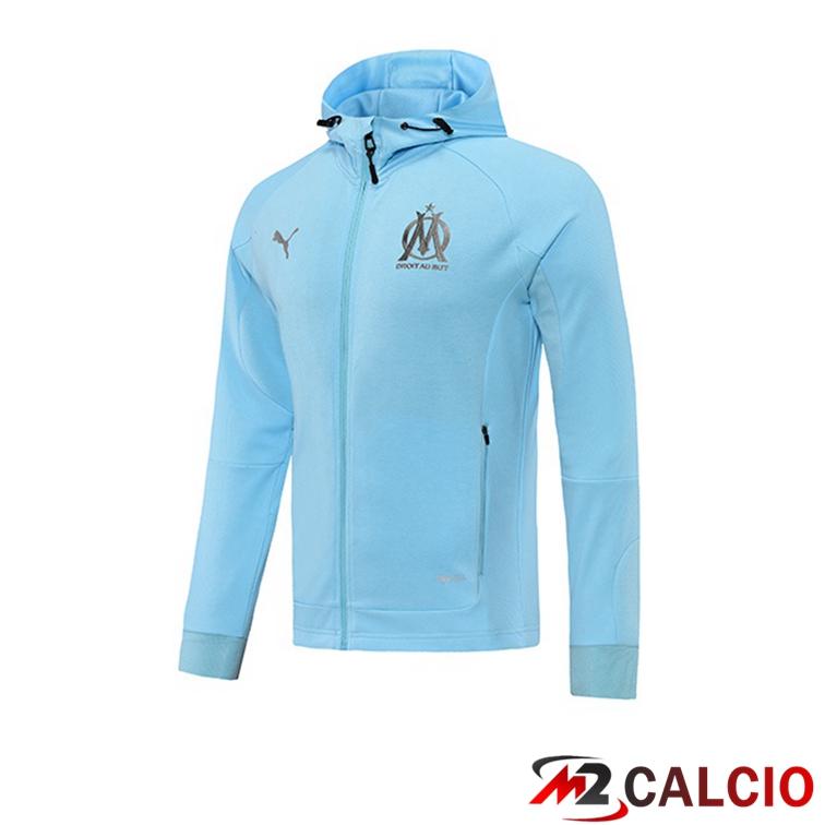 Giacca Con Cappuccio Marsiglia OM Blu 2021/2022