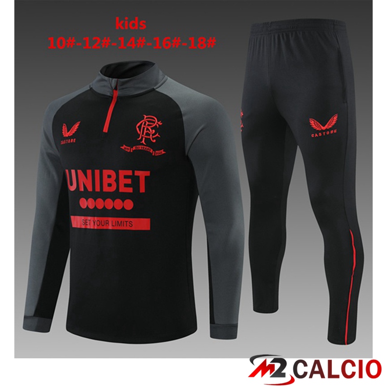 Tuta Calcio Bambino Rangers FC Nero 2021/2022