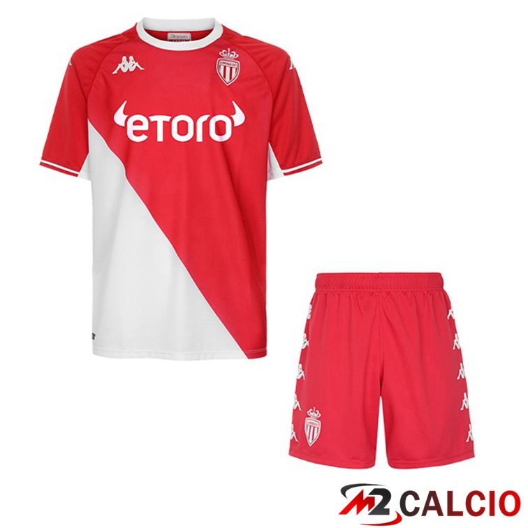 Maglie Calcio AS Monaco Bambino Prima 21/22