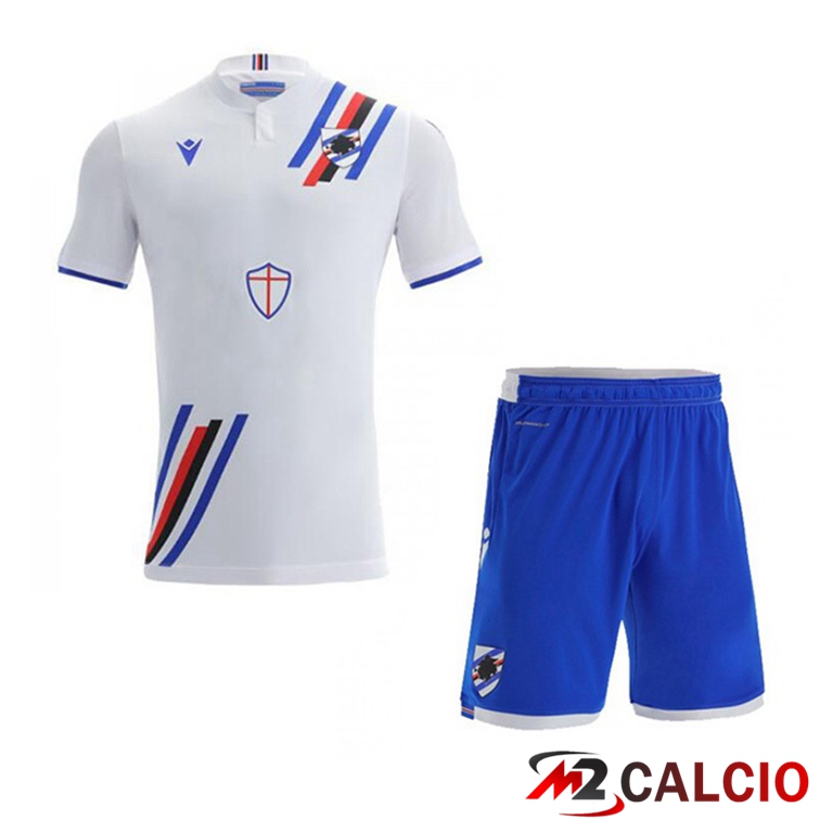 Maglie Calcio UC Sampdoria Bambino Seconda Bianco 21/22