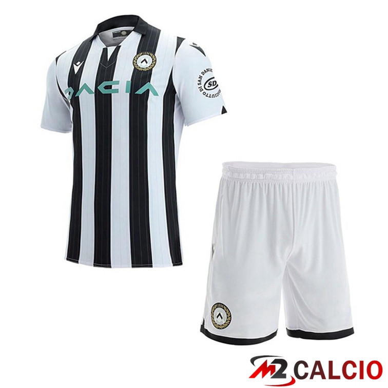 Maglie Calcio Udinese Calcio Bambino Prima Nero Bianco 21/22
