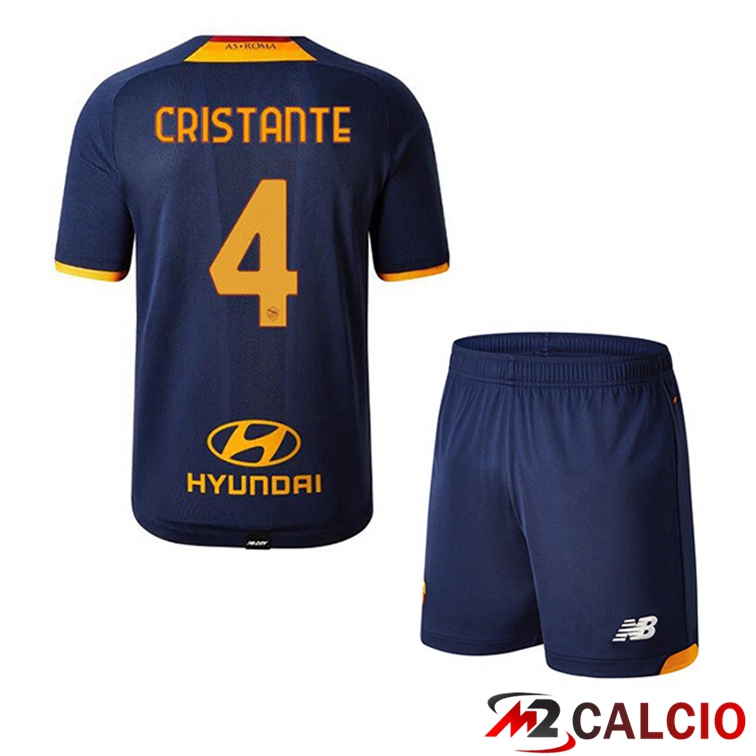 Maglie Calcio AS Roma (CRISTANTE 4) Bambino Quatrieme 21/22