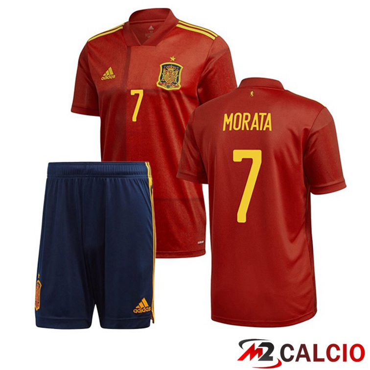 Maglia Nazionale Spagna (MORATA 7) Bambino Prima 2020/2021