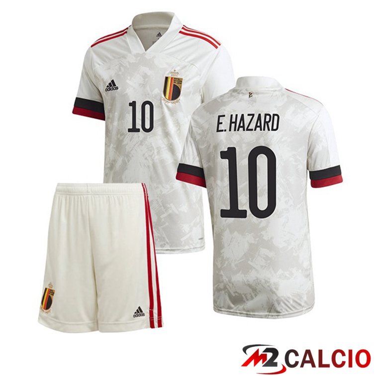 Maglia Nazionale Belgio (E.HAZARD 10) Bambino Seconda 2020/2021