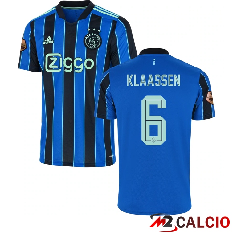 Maglia AFC Ajax（KLAASSEN 6）Seconda Blu 2021/2022
