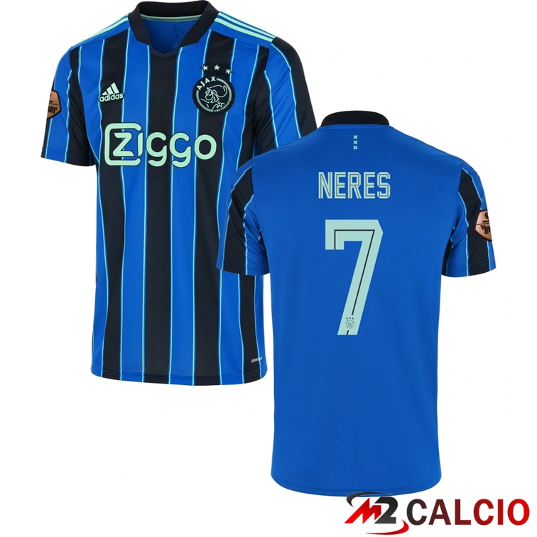 Maglia AFC Ajax（NERES 7）Seconda Blu 2021/2022