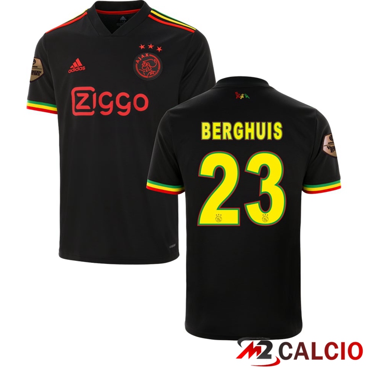 Maglia AFC Ajax（TRAORE 23）Terza Nero 2021/2022