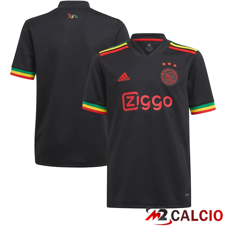 Maglie Calcio AFC Ajax Terza Bambino Nero 2021/2022