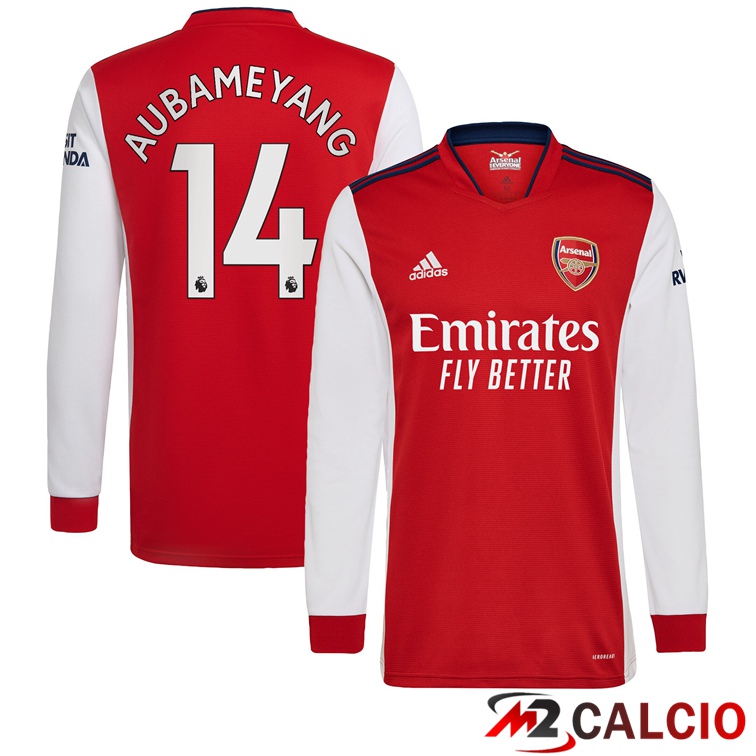 Maglia FC Arsenal (AUBAMEYANG 14) Manica Lunga Prima 2021/2022