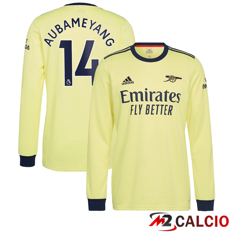 Maglia FC Arsenal (AUBAMEYANG 14) Manica Lunga Seconda 2021/2022