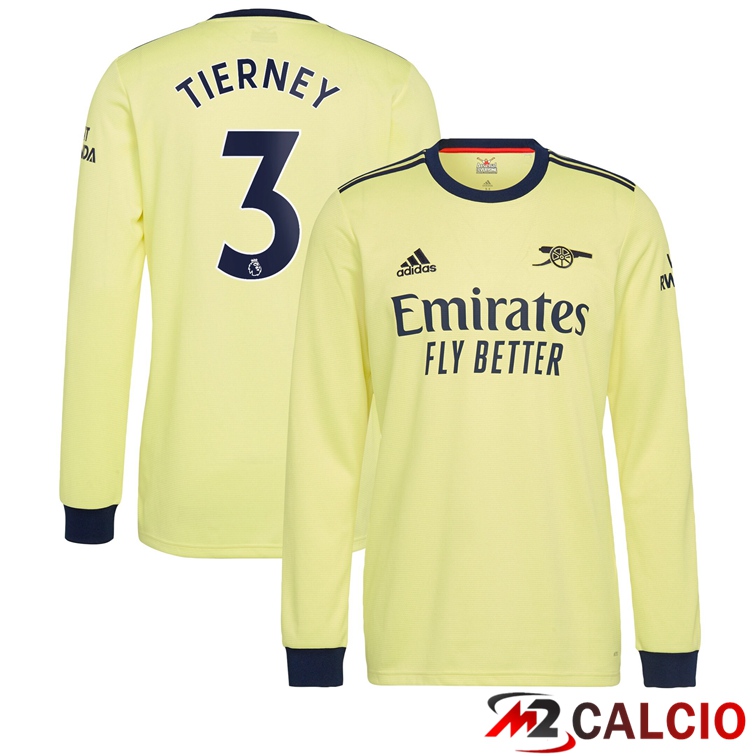 Maglia FC Arsenal (KIERAN TIERNEY 3) Manica Lunga Seconda 2021/2022