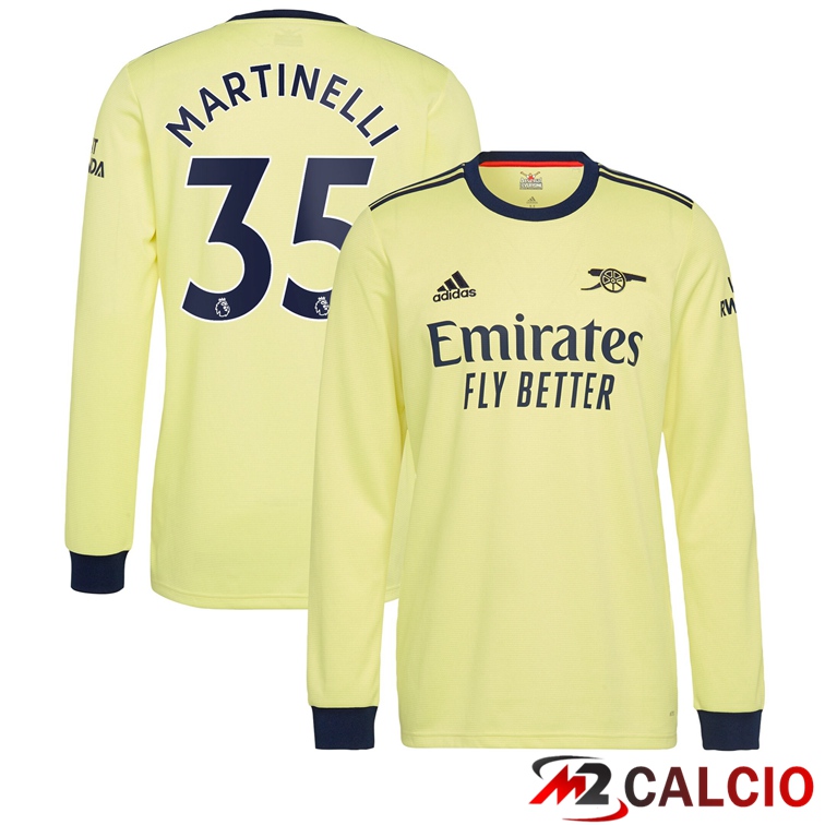 Maglia FC Arsenal (MARTINELLI 35) Manica Lunga Seconda 2021/2022