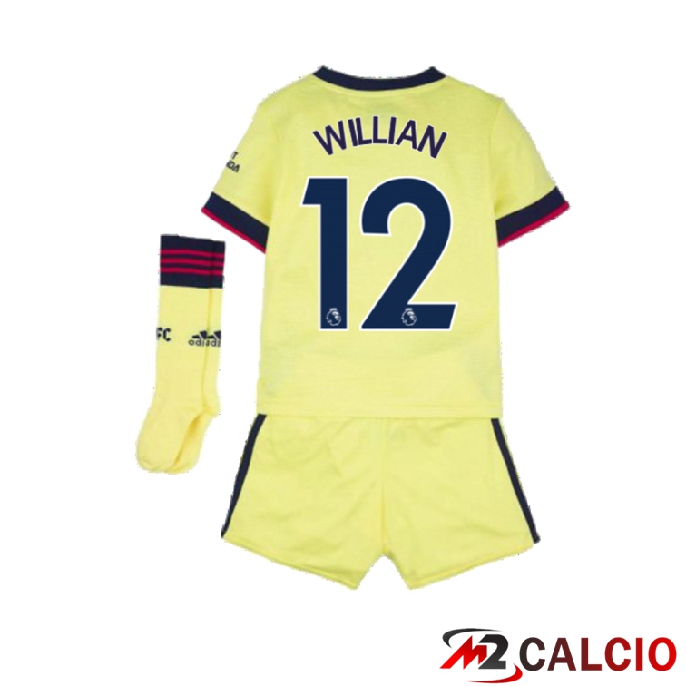 Maglia FC Arsenal (WILLIAN 12) Bambino Seconda Giallo 2021/2022