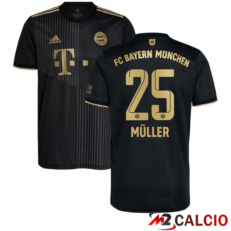 Maglia Bayern Monaco (Müller 25) Seconda Nero 2021/22