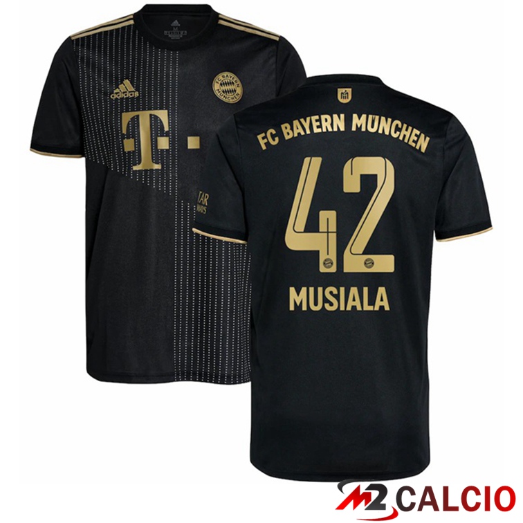 Maglia Bayern Monaco (Musiala 42) Seconda Nero 2021/22