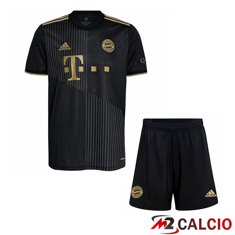 Maglia Bayern Monaco Bambino Seconda Nero 2021/22