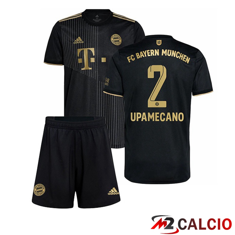 Maglia Bayern Monaco (Upamecano 2) Bambino Seconda Nero 2021/22