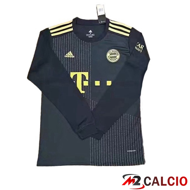 Maglia Bayern Monaco Manica Lunga Seconda Nero 2021/22