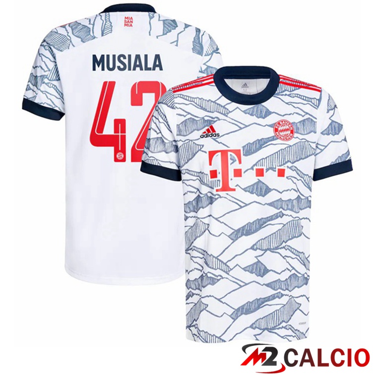 Maglia Bayern Monaco (Musiala 42) Terza Bianco 2021/22