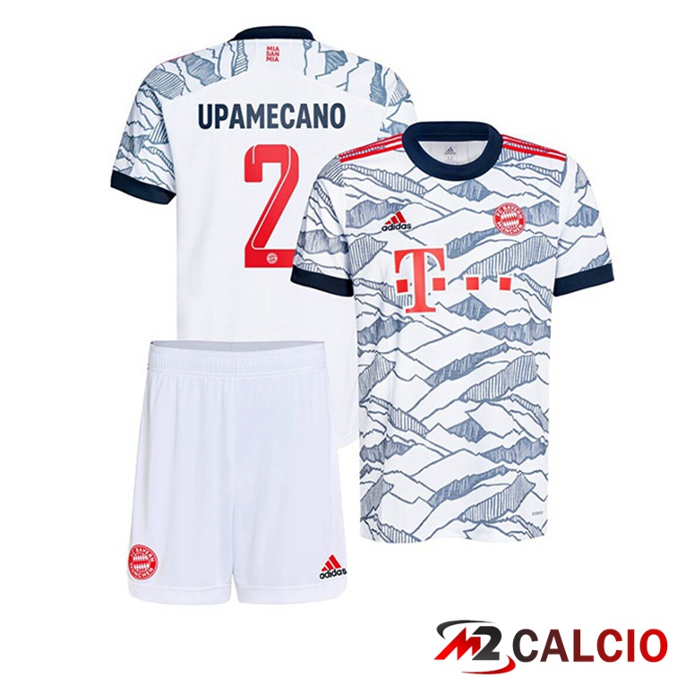 Maglia Bayern Monaco (Upamecano 2) Bambino Terza Bianco 2021/22