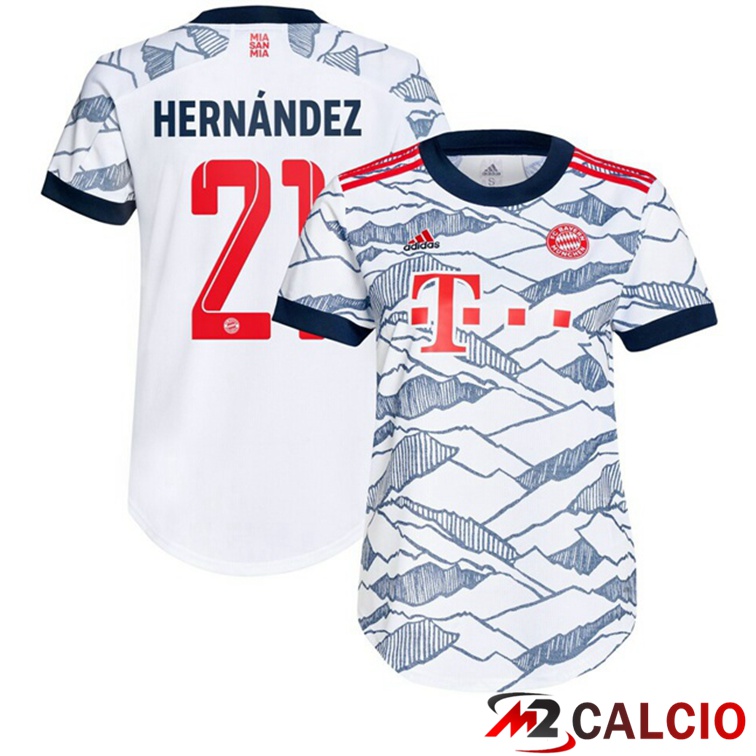 Maglia Bayern Monaco (Hernández 21) Donna Terza Bianco 2021/22