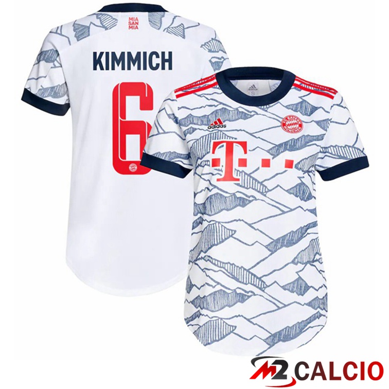 Maglia Bayern Monaco (Kimmich 6) Donna Terza Bianco 2021/22