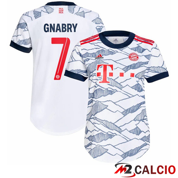 Maglia Bayern Monaco (Gnabry 7) Donna Terza Bianco 2021/22