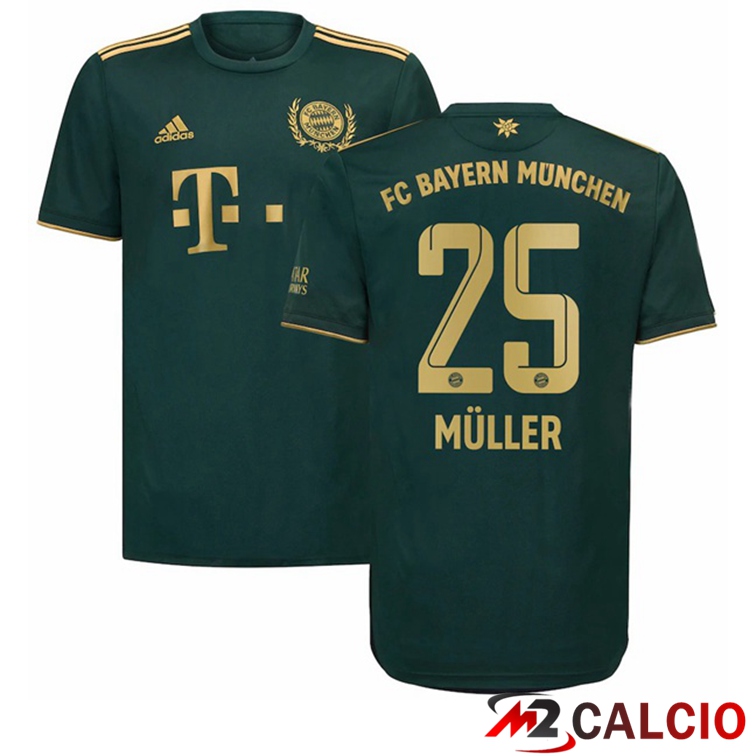 Maglia Bayern Monaco (Müller 25) Quatrieme Verde 2021/22