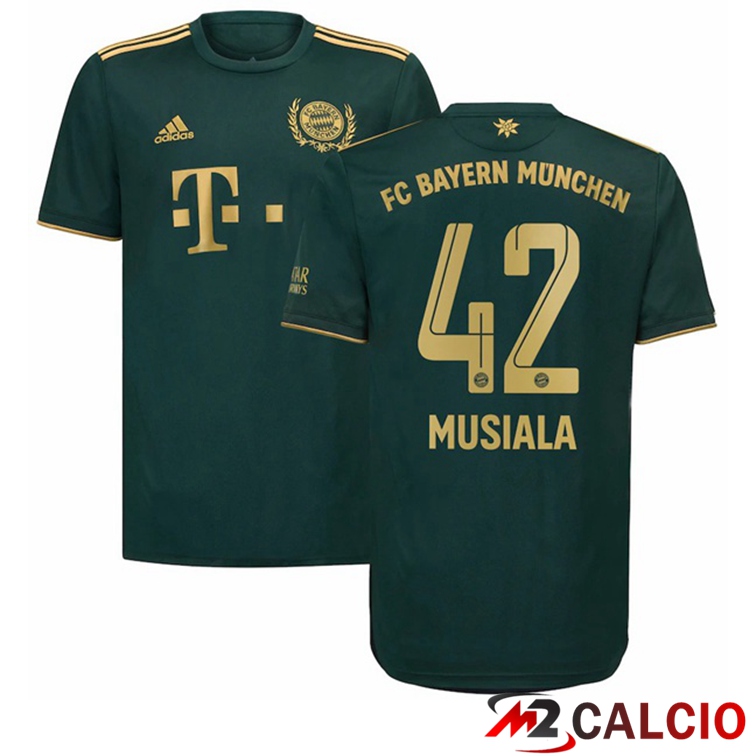 Maglia Bayern Monaco (Musiala 42) Quatrieme Verde 2021/22