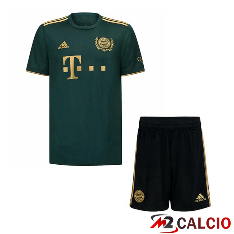 Maglia Bayern Monaco Bambino Quatrieme Verde 2021/22