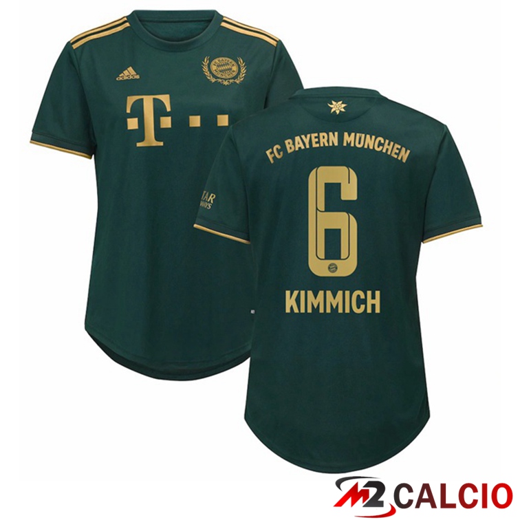 Maglia Bayern Monaco (Kimmich 6) Donna Quatrieme Verde 2021/22