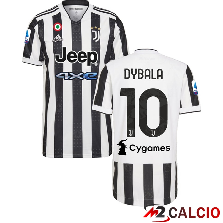 Maglia Juventus (DYBALA 10) Prima Nero/Bianco 2021/2022
