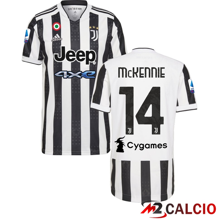 Maglia Juventus (McKENNIE 14) Prima Nero/Bianco 2021/2022