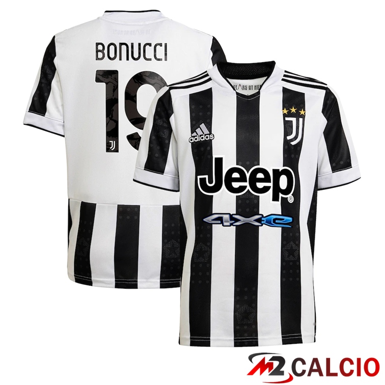 Maglia Juventus (Bonucci 19) Prima Nero/Bianco 2021/2022