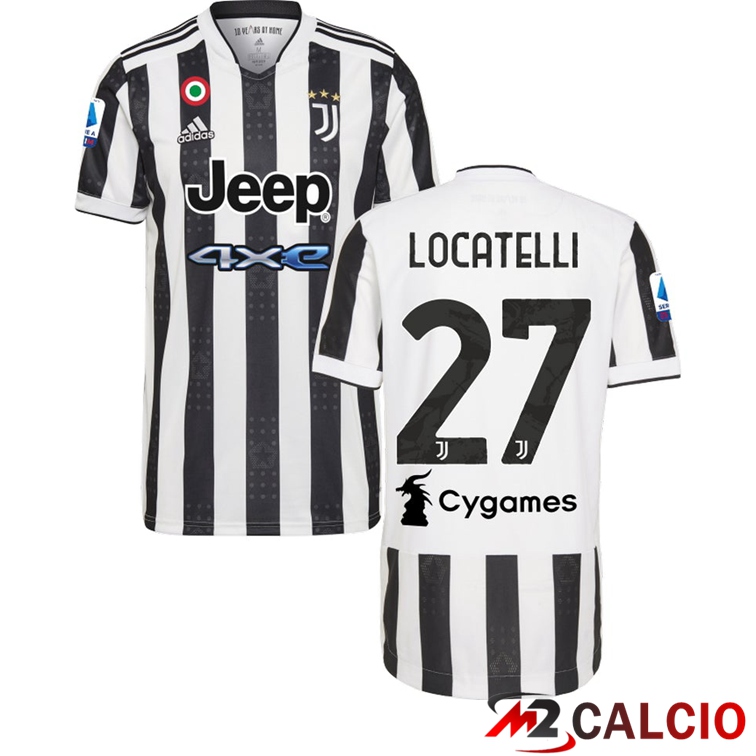 Maglia Juventus (LOCATELLI 27) Prima Nero/Bianco 2021/2022
