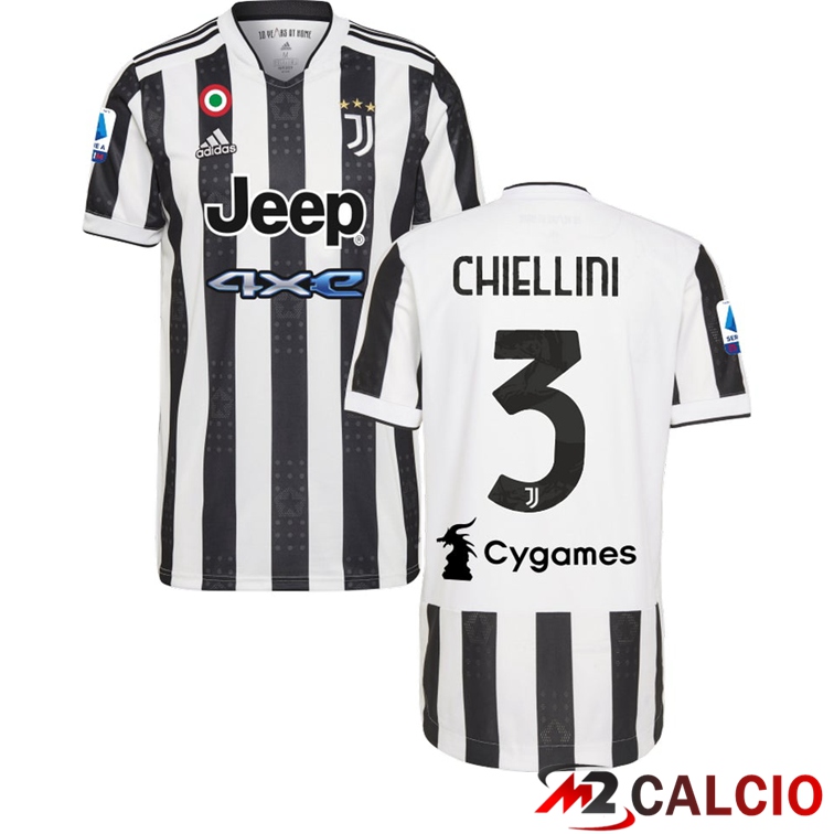 Maglia Juventus (CHIELLINI 3) Prima Nero/Bianco 2021/2022