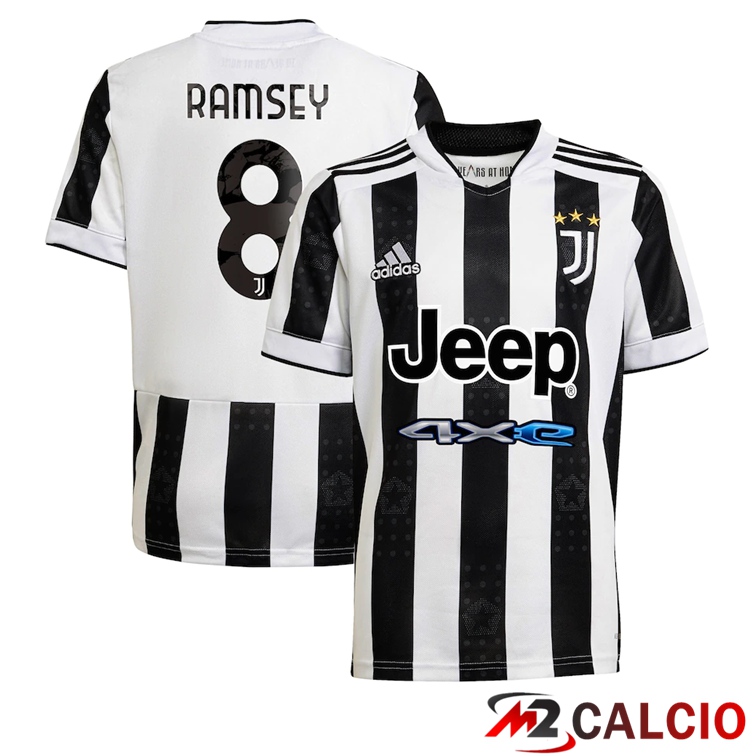 Maglia Juventus (Ramsey 8) Prima Nero/Bianco 2021/2022