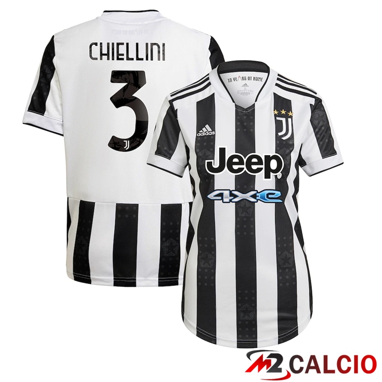Maglia Juventus (CHIELLINI 3) Donna Prima Nero/Bianco 2021/2022