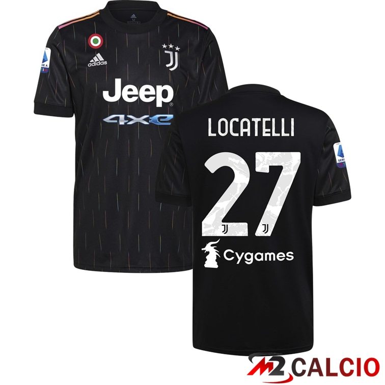 Maglia Juventus (LOCATELLI 27) Seconda Nero 2021/2022