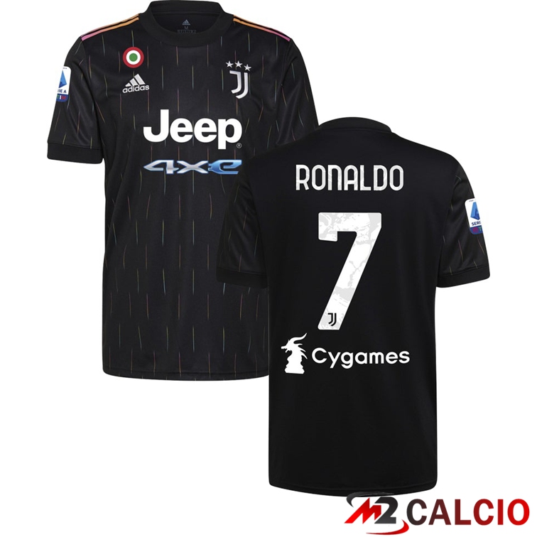Maglia Juventus (RONALDO 7) Seconda Nero 2021/2022