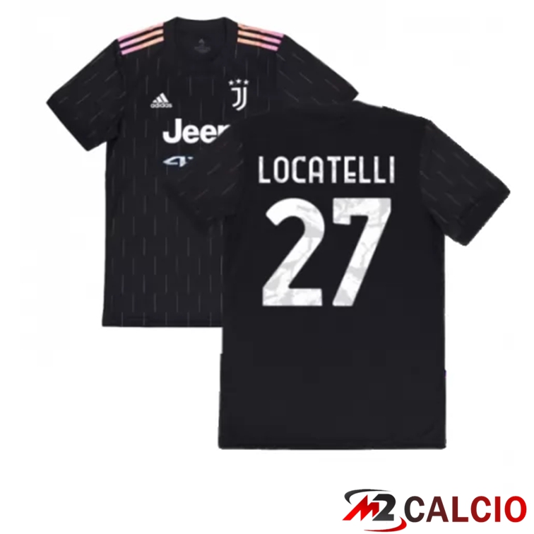 Maglia Juventus (LOCATELLI 27) Bambino Seconda Nero 2021/2022