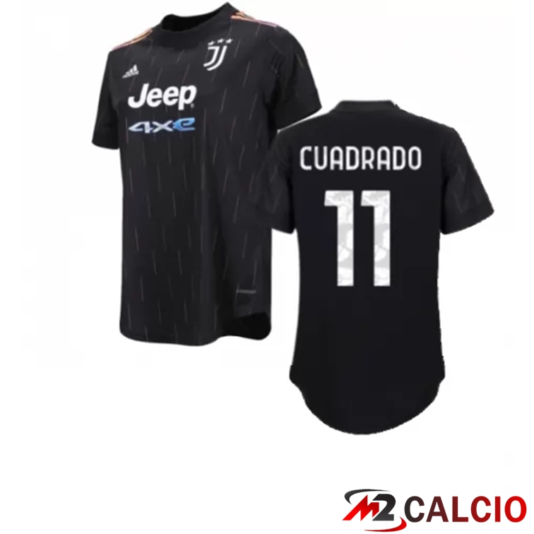 Maglia Juventus (CUADRADO 11) Donna Seconda Nero 2021/2022