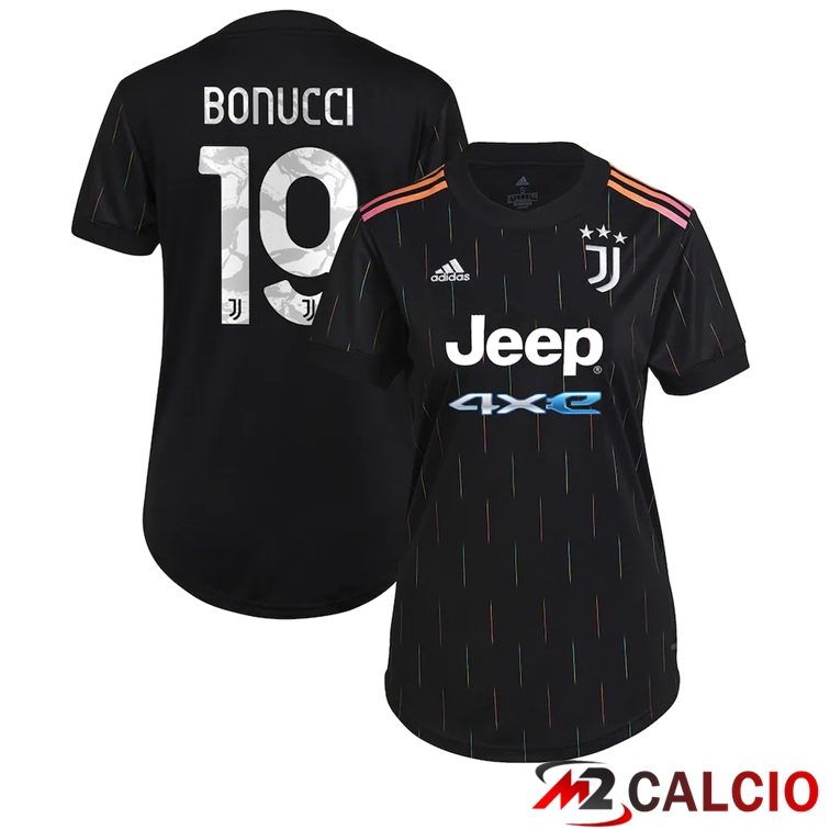 Maglia Juventus (Bonucci 19) Donna Seconda Nero 2021/2022